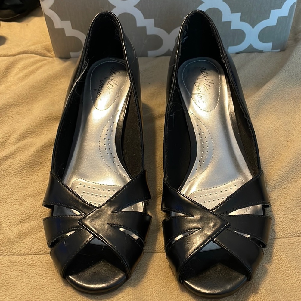 Women’s Black Open Toed Heel